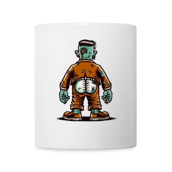 Drôle de mort-vivant cul Halloween Costume Décoration - Mug blanc - blanc - Devant