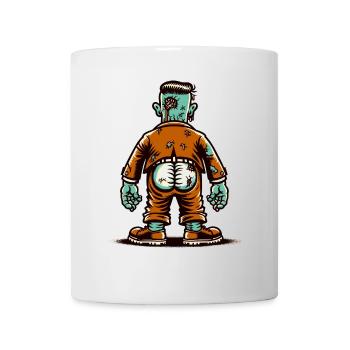 Funny Undead Butt Halloween Decoration - Mug - white - Front