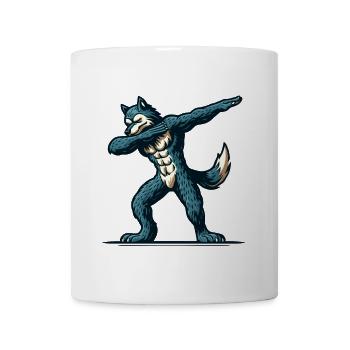 Dabbing Werewolf Funny Dabbing Design - Mug - white - Front