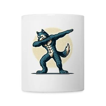Dabbing Werewolf Funny Dabbing Design Full Moon - Mug - white - Front