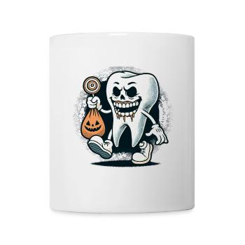 Undead Zombie Tooth Halloween Costume Decoration - Mug - white - Front