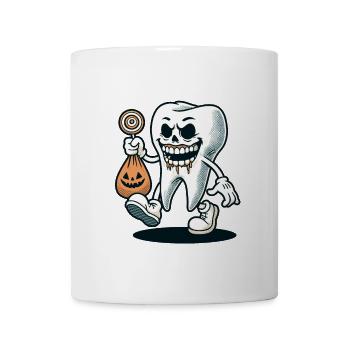 Halloween Dental Hygiene Funny Zombie Tooth - Mug - white - Front