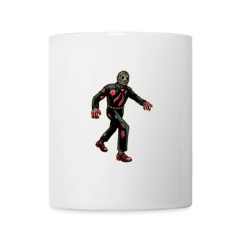 Retro Vintage Stil Halloween Zombie Kostüm Deko - Tasse - Weiß - Vorne
