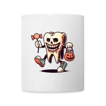 Halloween Dental Hygiene Funny Zombie Tooth - Mug - white - Front