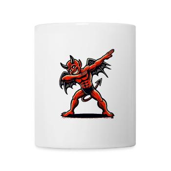unDabbender Teufel Lustiges Dabbing Design - Tasse - Weiß - Vorne