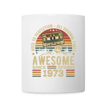 Septembre 1973 Cadeau Anniversaire Septembre 1973 - Mug blanc - blanc - Devant
