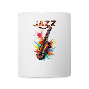 Music Retro Blues Playing Saxophone Jazz - Mug - white - Front