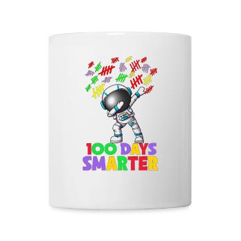 Astronaut Dabbing School 100 Days Smarter Smarter - Mug - white - Front