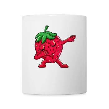 Fruits Fraises Dancing Dabbing Dab Dancing Kids - Mug blanc - blanc - Devant