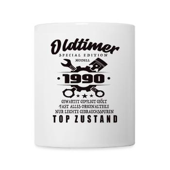 Oldtimer Special Edition Model 1990 Birthday - Mug - white - Front