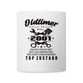 Oldtimer Special Edition Model 2001 Birthday - Mug - white - Front