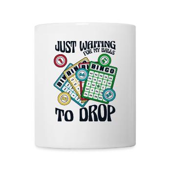 En attendant que mes boules tombent Caller Daubers Bingo - Mug blanc - blanc - Devant