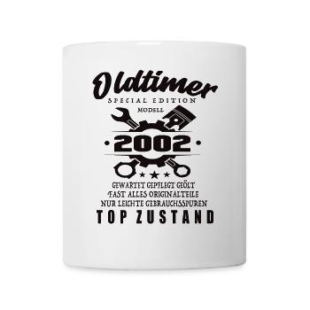 Oldtimer Special Edition Modell 2002 Geburtstag - Tasse - Weiß - Vorne