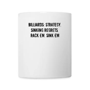 Billiards - Billiards: strategy, sinking regrets. - Mug - white - Front