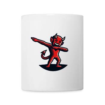 Dabbender Teufel Lustiges Dabbing Design - Tasse - Weiß - Vorne