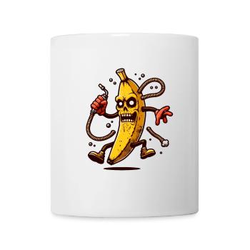 Zombie Banane Halloween Kostüm Deko Bananen - Tasse - Weiß - Vorne