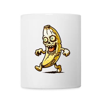 Zombie Banane Halloween Kostüm Deko - Tasse - Weiß - Vorne