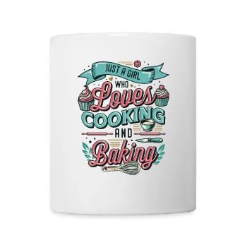 Une fille qui aime cuisiner et faire de la pâtisserie - Mug blanc - blanc - Devant