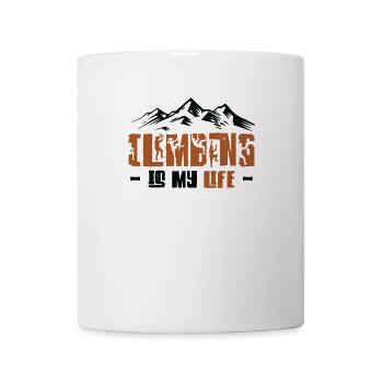 Klettern Ist Mein Leben – Bergsteigen Klettern - Tasse - Weiß - Vorne