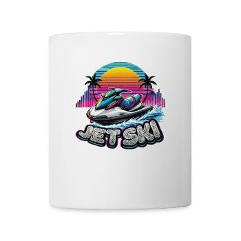 Jet Ski Abenteuer Retro Sommer - Tasse - Weiß - Vorne