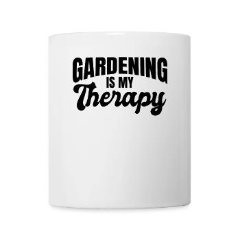 Gardening is My Therapy - Gardening Landscaping - Tasse - Weiß - Vorne