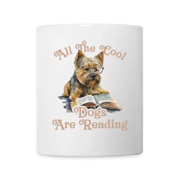Tous les enfants cool chien de lecture - Mug blanc - blanc - Devant