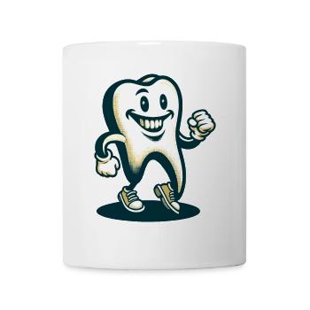 Unheimliche Verkleidung Halloween Zahn - Tasse - Weiß - Vorne
