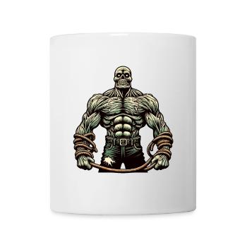 Muscular Bodybuilder Halloween Costume Decoration - Mug - white - Front