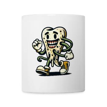 Halloween Dental Hygiene Funny Zombie Tooth - Mug - white - Front