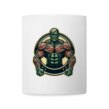 Musclé bodybuilder Halloween Costume Décoration - Mug blanc - blanc - Devant