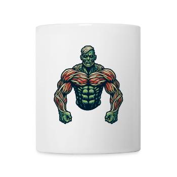 Muscular Bodybuilder Halloween Costume Decoration - Mug - white - Front