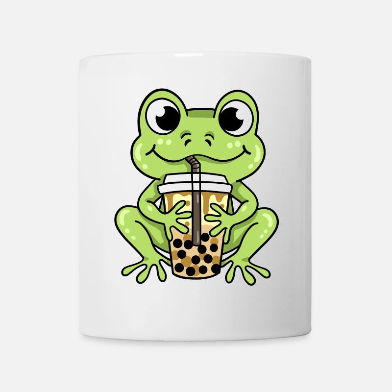 Frosch Bubble Tea - Tasse - Weiß