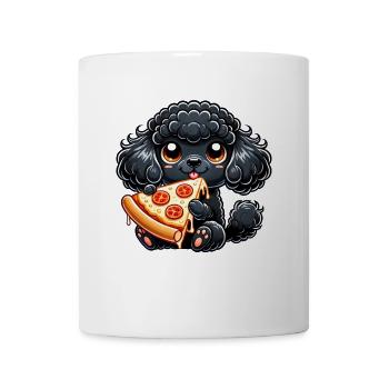 mignonne hyène se balançant terrain de jeu dessin animé - Mug blanc - blanc - Devant