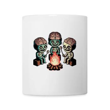 Camping au feu de camp Décoration de costume d’Halloween - Mug blanc - blanc - Devant