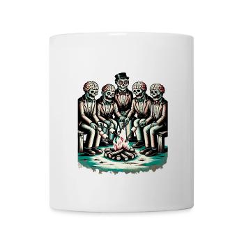 Camping At Campfire Halloween Zombie Lover - Mug - white - Front