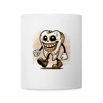 Halloween Dental Hygiene Funny Zombie Tooth - Mug - white - Front