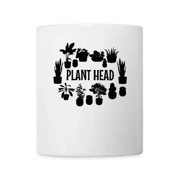 Jardinage - Tête de plante - Mug blanc - blanc - Devant