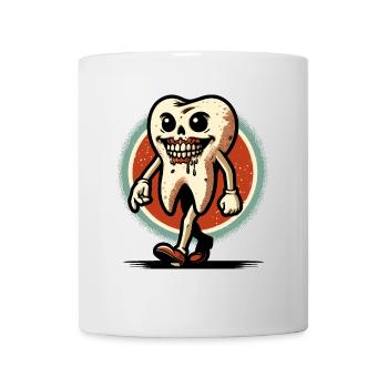 Halloween Dental Hygiene Funny Zombie Tooth - Mug - white - Front