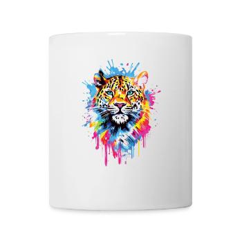 Wilder Tiger Großkatze Tigerkopf - Tasse - Weiß - Vorne