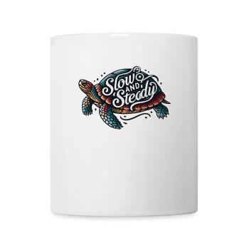 Patience with our Slow and Steady Turtle - Mug - white - Front