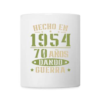 Fabriqué en 1954 Cadeau d’anniversaire 70 ans - Mug blanc - blanc - Devant