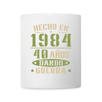 Fabriqué en 1984 40 ans d’existence Cadeau d’anniversaire - Mug blanc - blanc - Devant