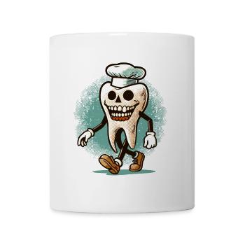 Halloween Dental Hygiene Funny Zombie Tooth - Mug - white - Front