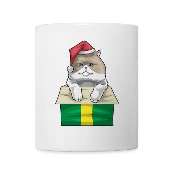 Persische Katze Weihnachten Weihnachtsmütze - Tasse - Weiß - Vorne