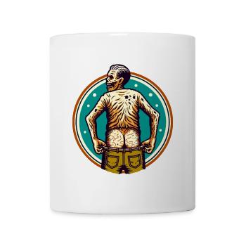 Funny Undead Butt Halloween Costume Decoration - Mug - white - Front