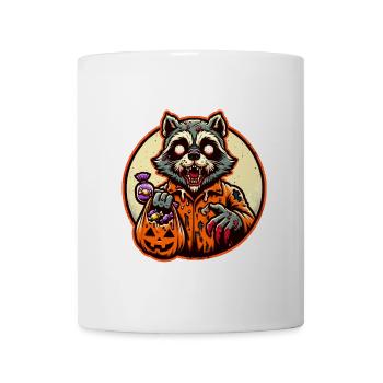 Zombie raton laveur Drôle Amateur de raton laveur - Mug blanc - blanc - Devant