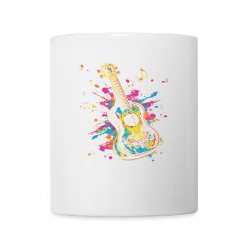 Ukulele Streetart - Tasse - Weiß - Vorne