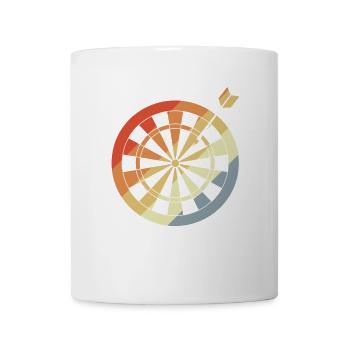 Jeu de fléchettes Croquis Vintage - Mug blanc - blanc - Devant