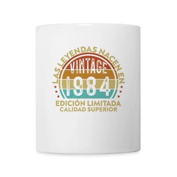 Vinatge Born 1984 Geburtstagsgeschenk - Tasse - Weiß - Vorne