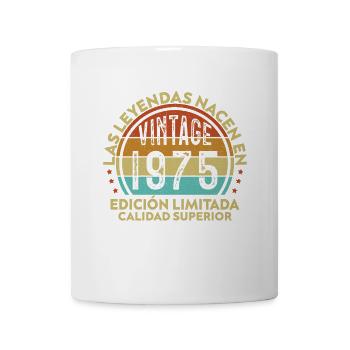 1975 Vintage Retro Geburtstagsgeschenk - Tasse - Weiß - Vorne